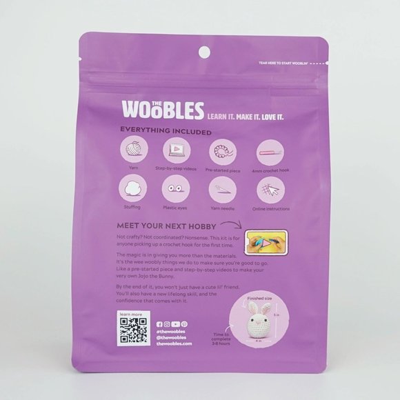 Jojo the Bunny Beginner Crochet Kit - Picture 5 of 12